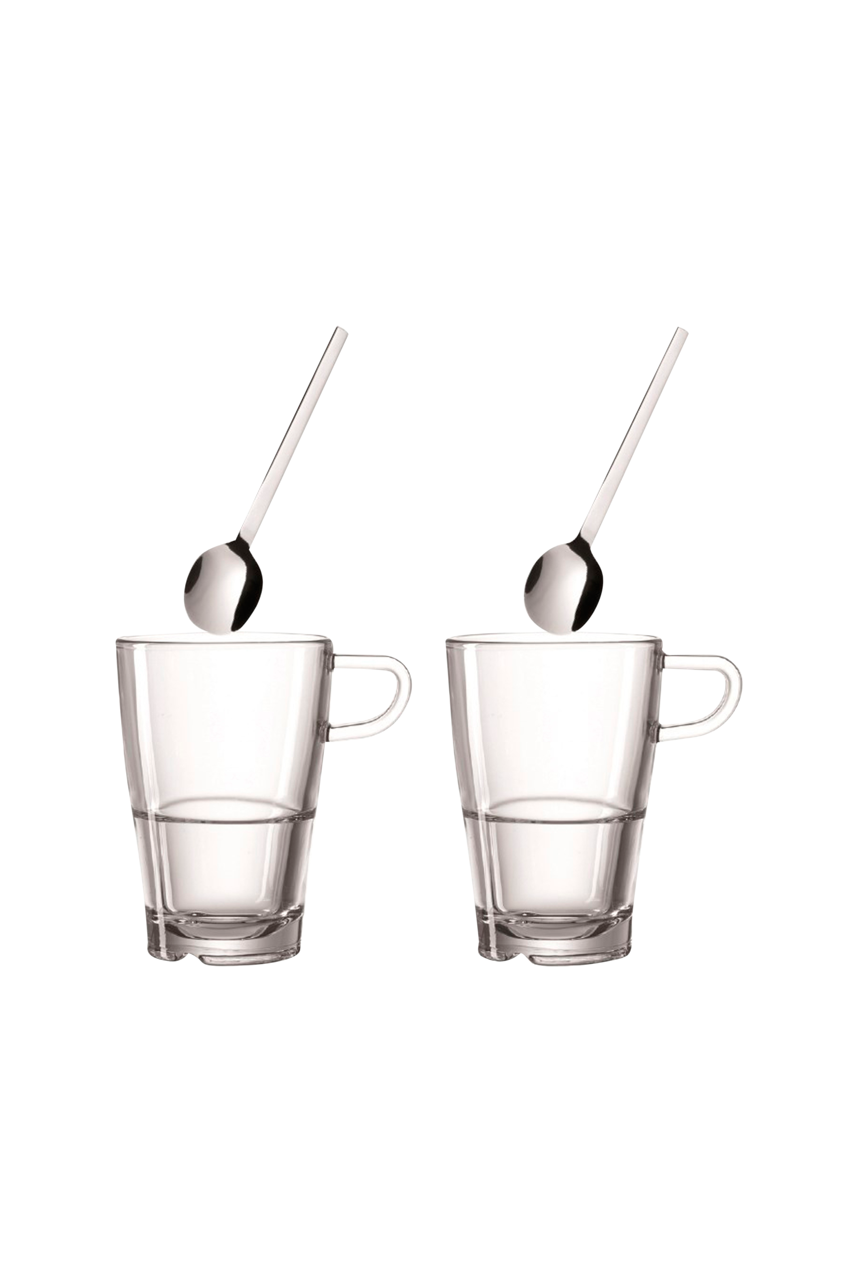 Kök & Hushåll Leonardo Kaffeset Senso - Kaffekopp Och Sked X2 - Latte Macchiato 3 Kök & Hushåll Leonardo Kaffeset Senso - Kaffekopp Och Sked X2 - Latte Macchiato