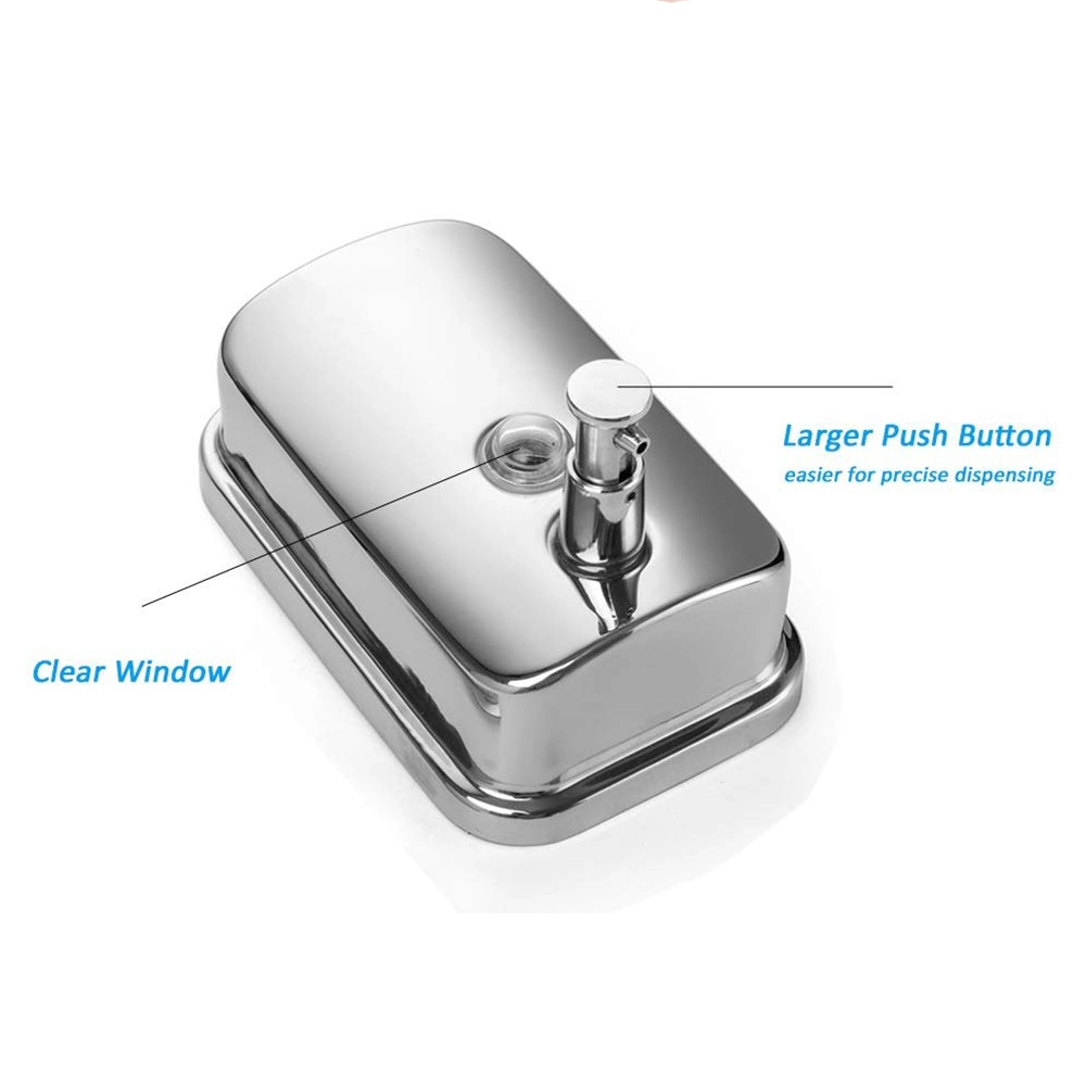 Manuell Vätskeautomat I Rostfritt Stål Badrum Eller Kök 4 Manuell Vätskeautomat I Rostfritt Stål Badrum Eller Kök - Bild 2