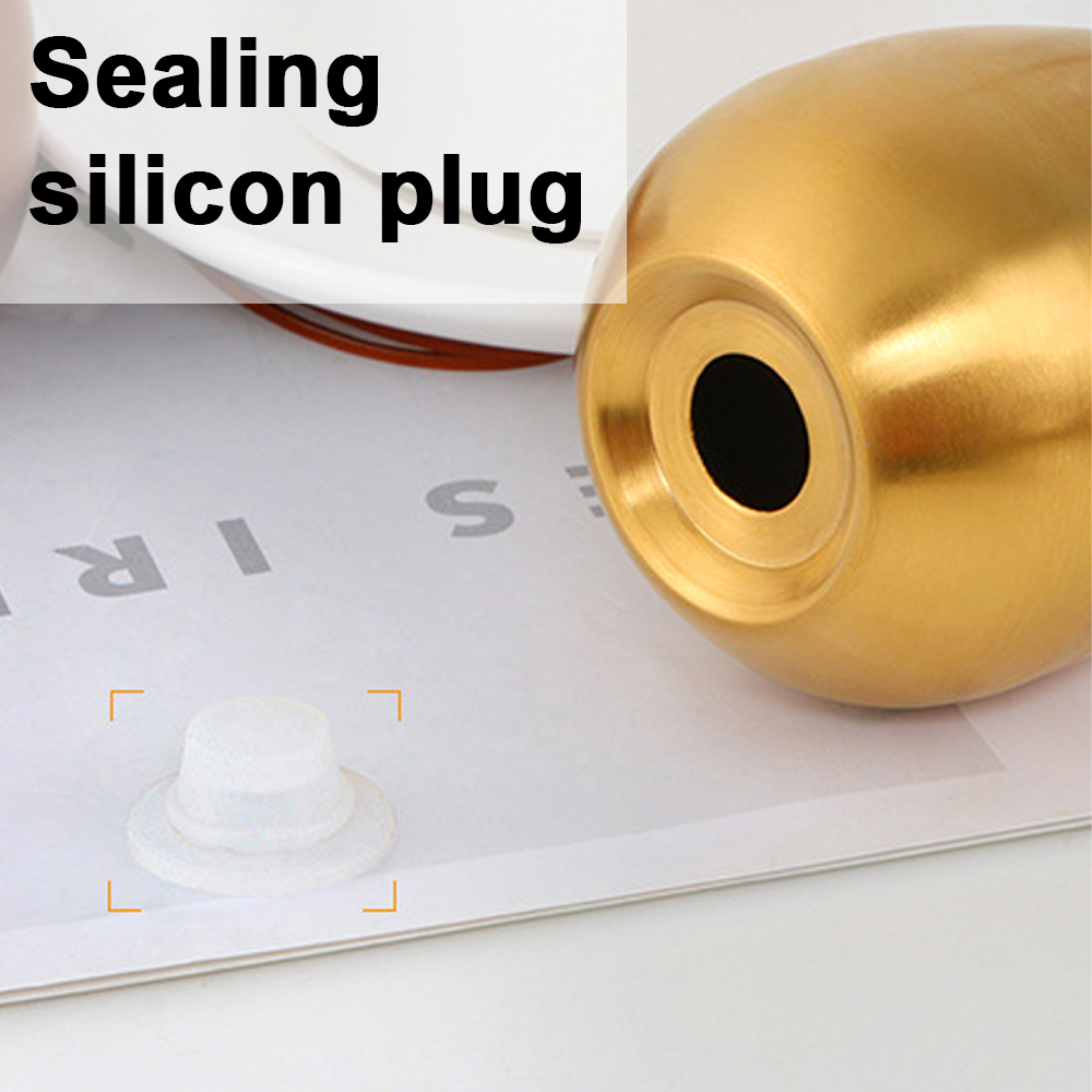 Rostfritt Stål äggkrydda Burk Kök Natural Color + Gold 5 Rostfritt Stål äggkrydda Burk Kök Natural Color + Gold - Bild 3