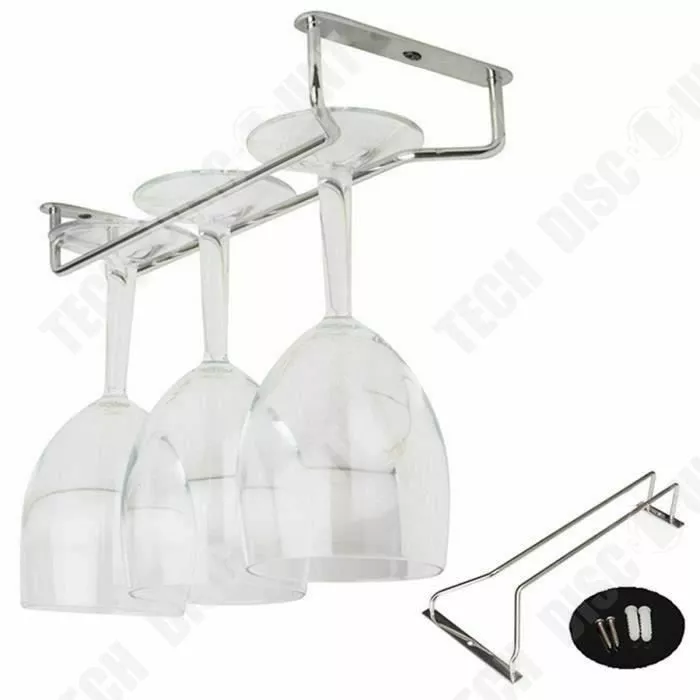 TD® Vinglashållare I Rostfritt Stål - Förvaringsställ - Kök 3 TD® Vinglashållare I Rostfritt Stål - Förvaringsställ - Kök